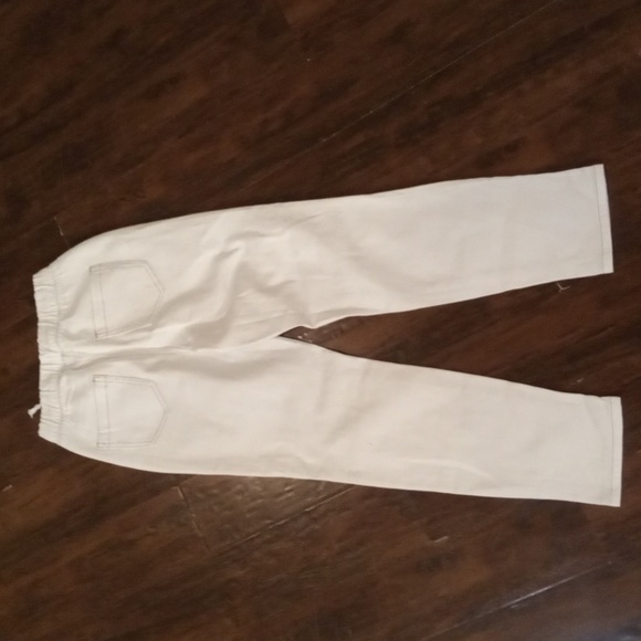 Sincerely Jules White Elastic Waist White Denim Joggers Size XS - Picture 4 of 5